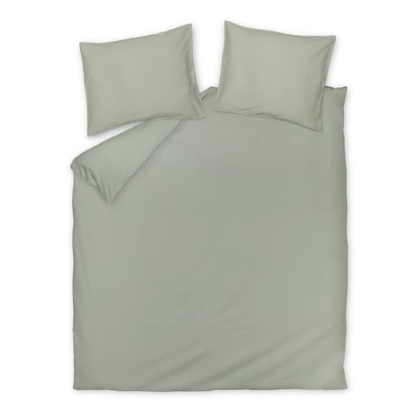 Vandyck Satin Luxe smoke green dekbedovertrek