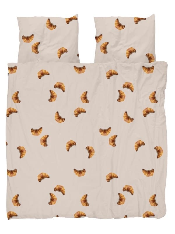 Snurk Croissants Beige dekbedovertrek