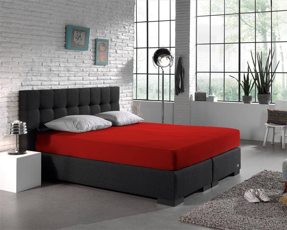 Dreamhouse Dubbel Jersey Matras Hoeslaken Rood 220 gr