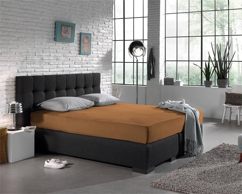 Dreamhouse Jersey Hoeslaken Matras | Taupe - 135 gram - Enkel