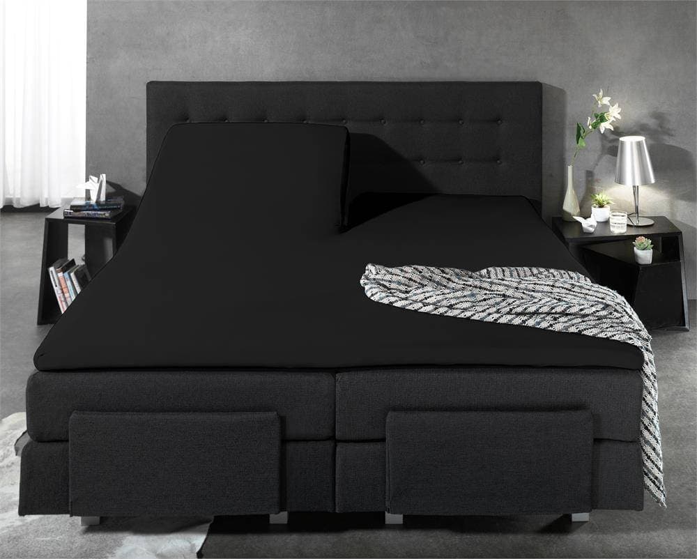 Dreamhouse Jersey Splittopper Hoeslaken Zwart