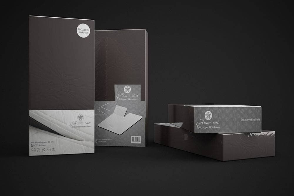 Homecare Katoen Splittopper Hoeslaken Antraciet