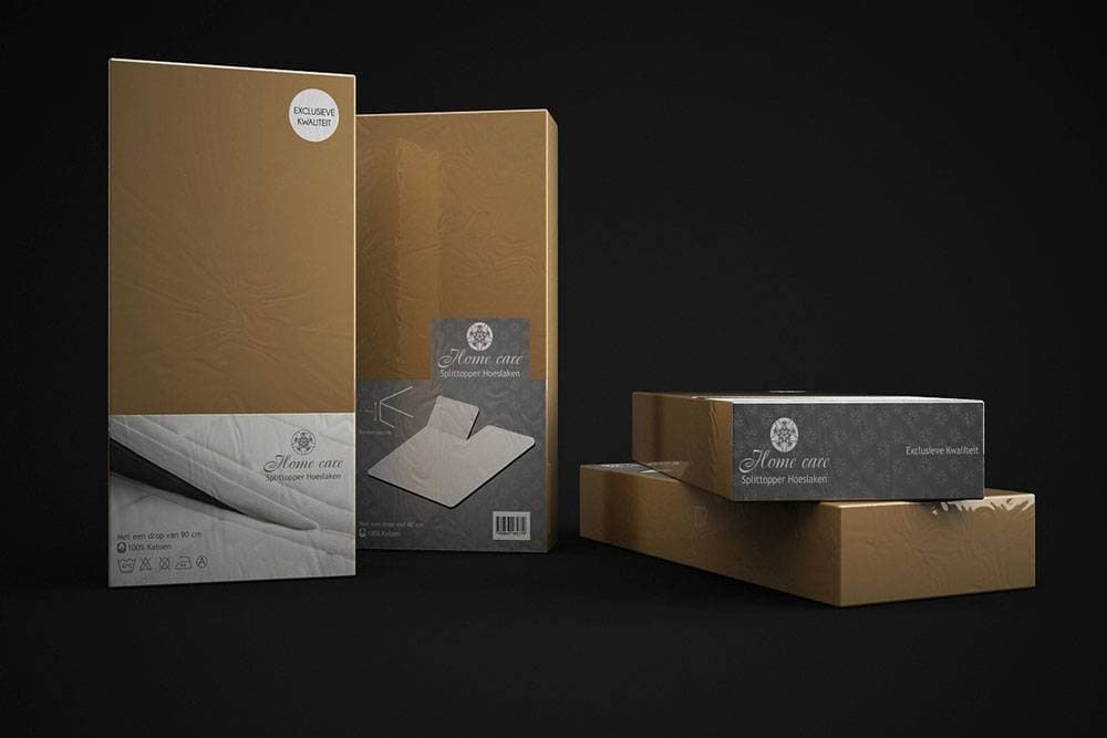 Homecare Katoen Splittopper Hoeslaken Taupe