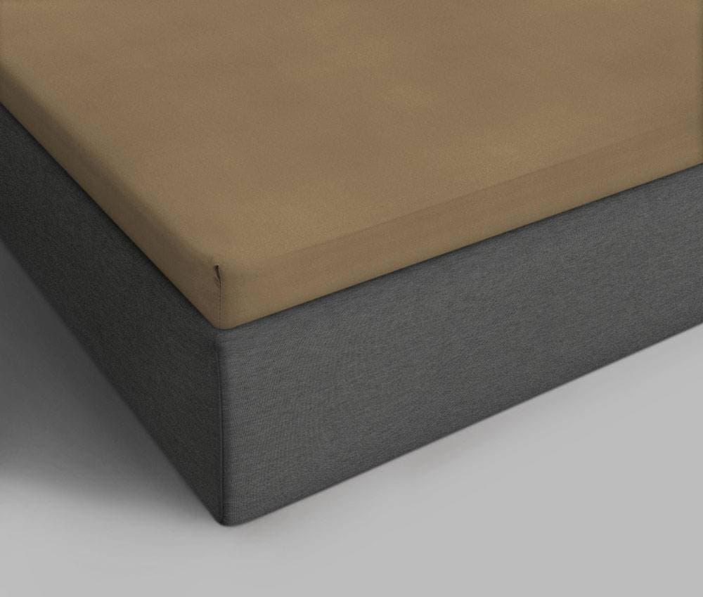 Dreamhouse Bedding Hoeslaken Topper Katoen Taupe