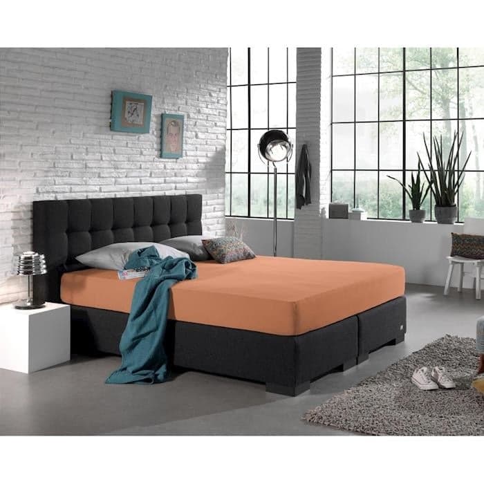 Dreamhouse Dubbel Jersey Matras Hoeslaken Pastel Orange 220 gr