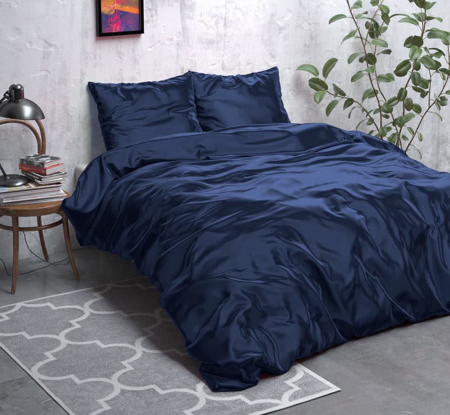 Sleeptime Beauty Skin Care Navy glanssatijn