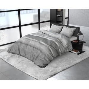 Sleeptime FL Stone Stripe Grey - flanel