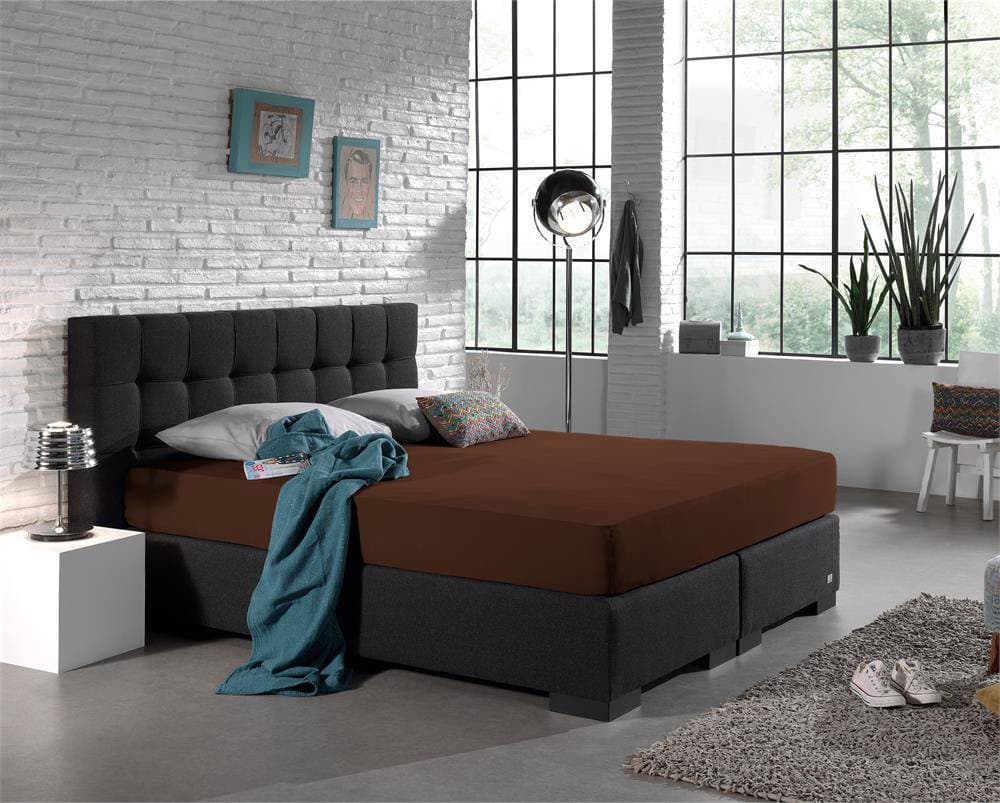 Dreamhouse Dubbel Jersey Matras Hoeslaken Bruin 220 gr