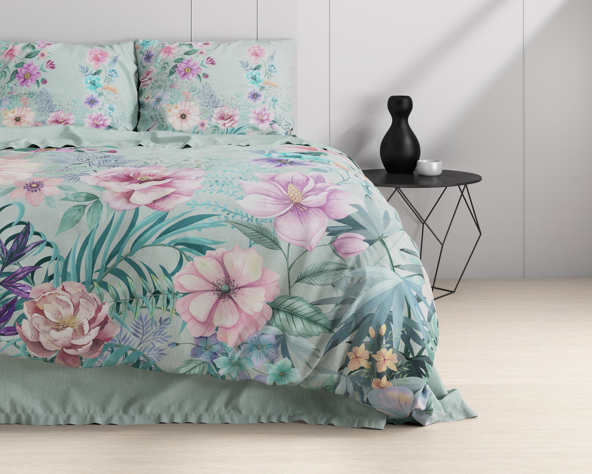 Dreamhouse Flore Blauw katoen-satijn