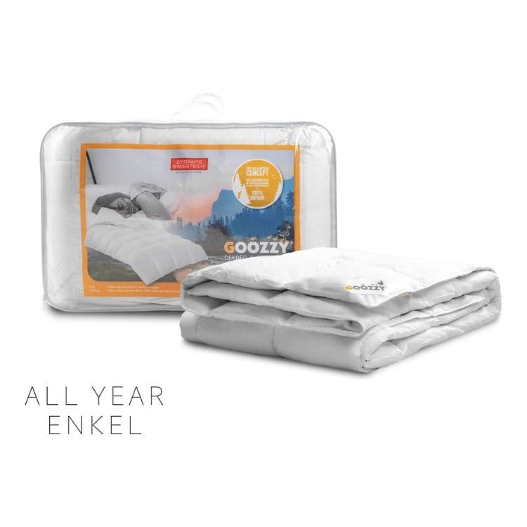 Goozzy Dekbed 100% dons - 100 % Natuur | All-season - Enkel Dekbed