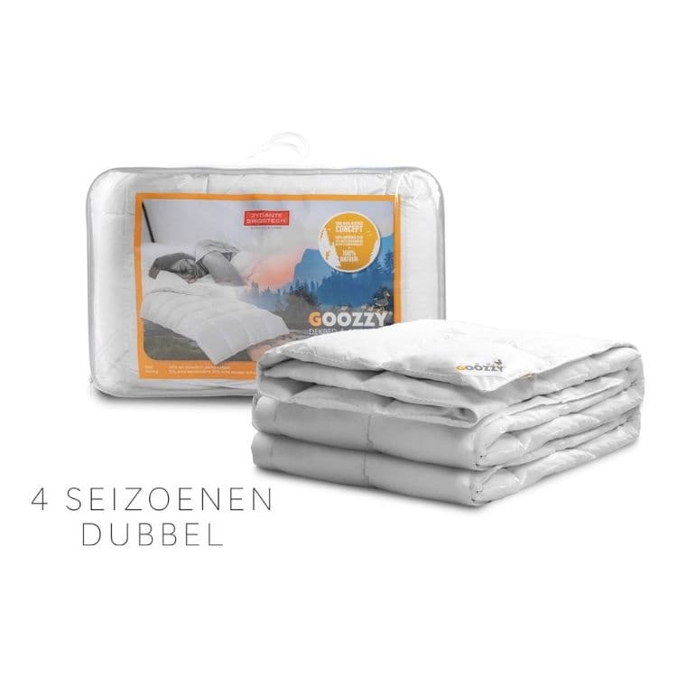 Goozzy Dekbed 100% dons - 100 % Natuur | 4-seizoenen | Dubbel Dekbed