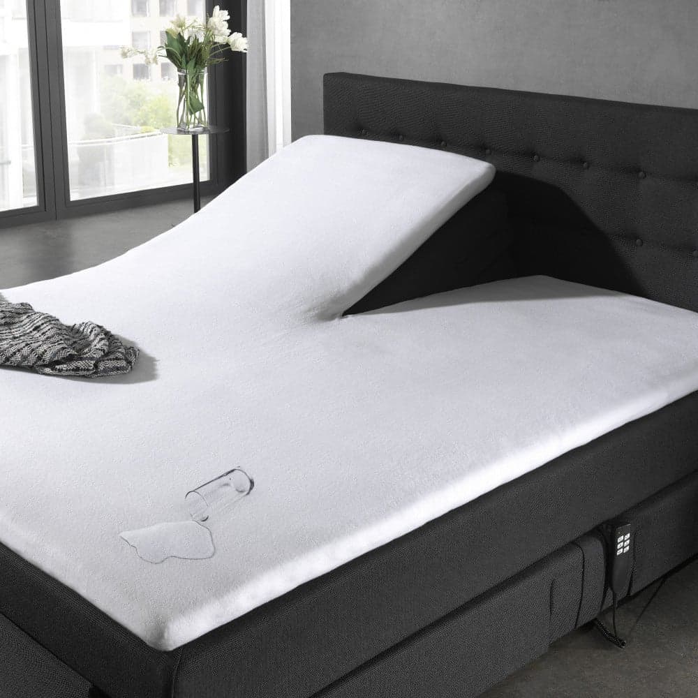 Dreamhouse Molton Waterdicht /Incontinentie Splittopper Hoeslaken Wit