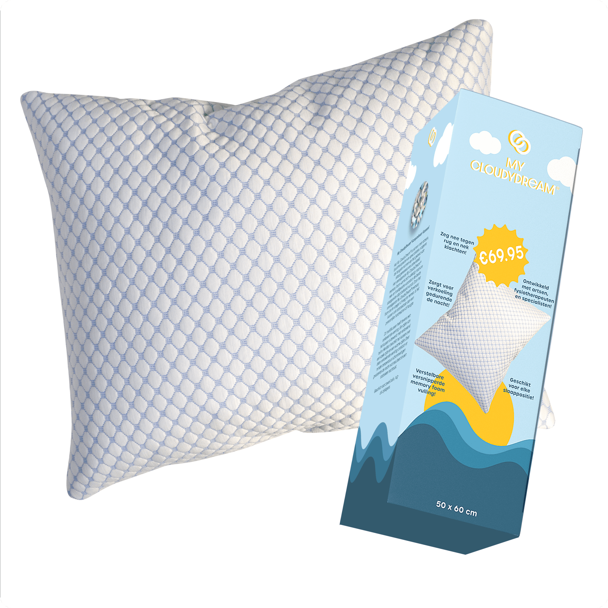 My CloudyDream Hoofdkussen My CloudyDream | Memory Foam | Cooling