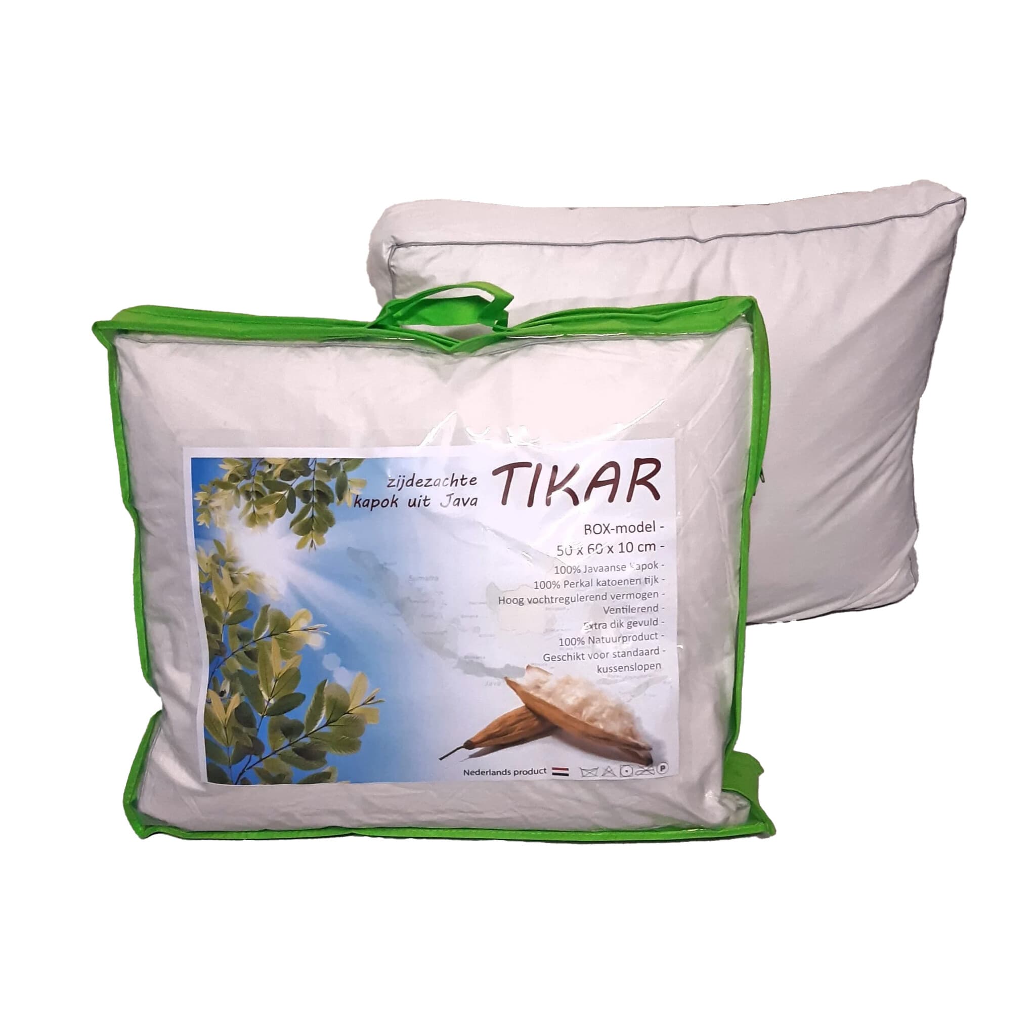 Hoofdkussen Tikar Kapok Box stevig