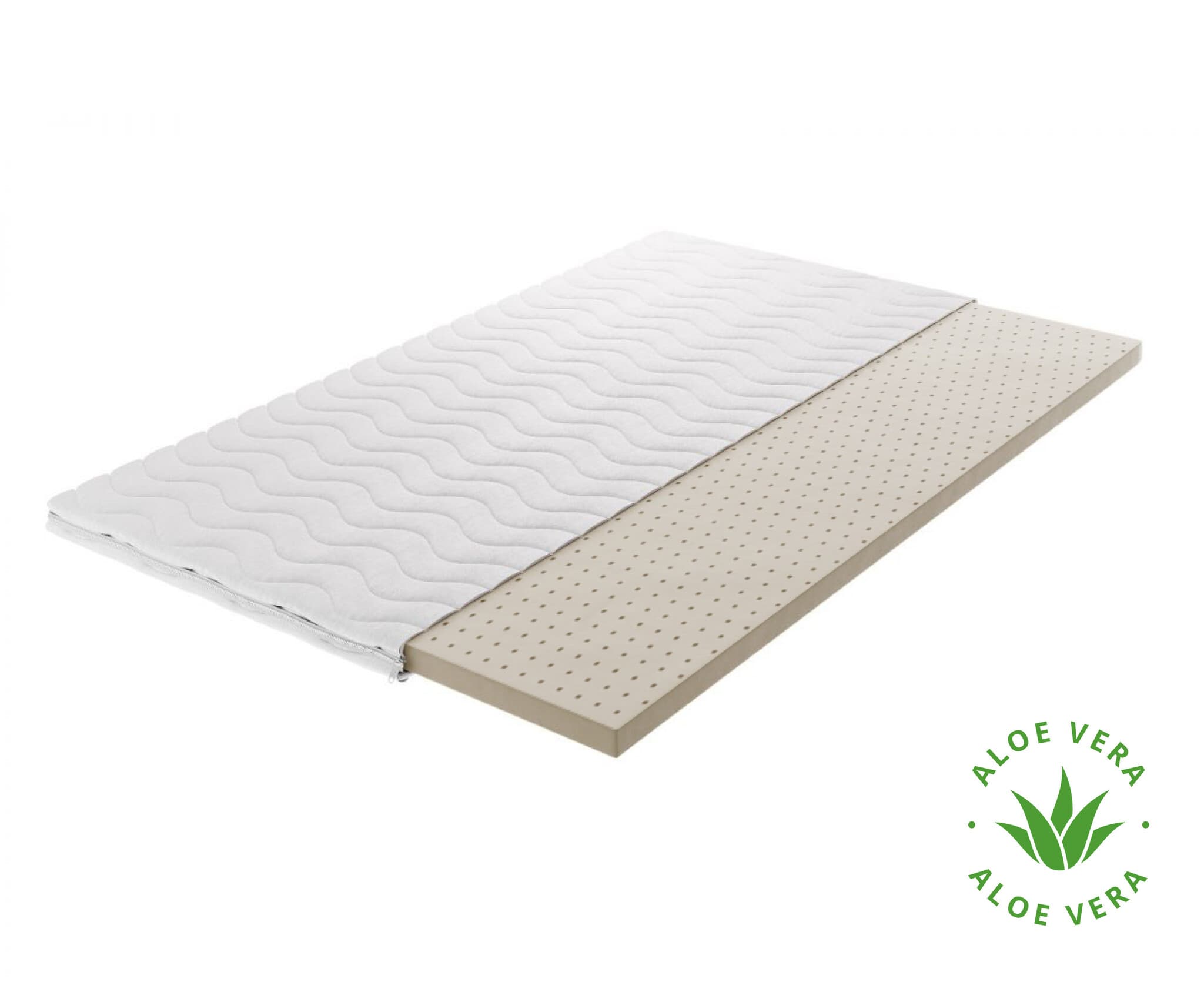 Topmatras Latex - Aloë vera tijk - 5 en 7 cm