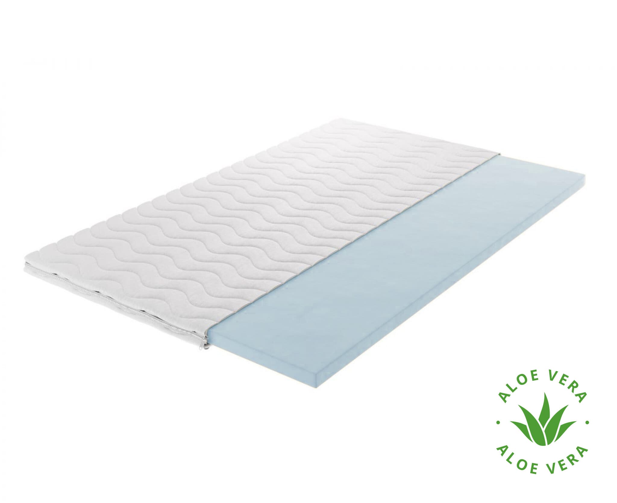 Topmatras Koudschuim - Aloë vera tijk - 6 en 8 cm