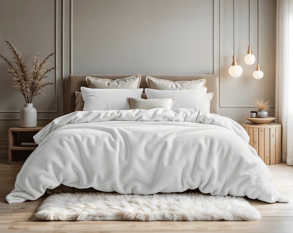 Sleeptime Teddy Katoen Wit