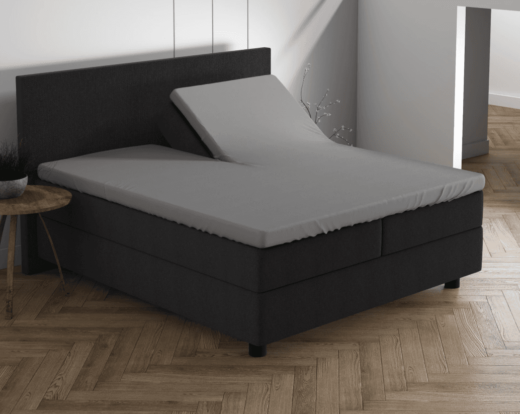 Dreamhouse Dubbel Jersey Splittopper Hoeslaken - Grijs 220 gr