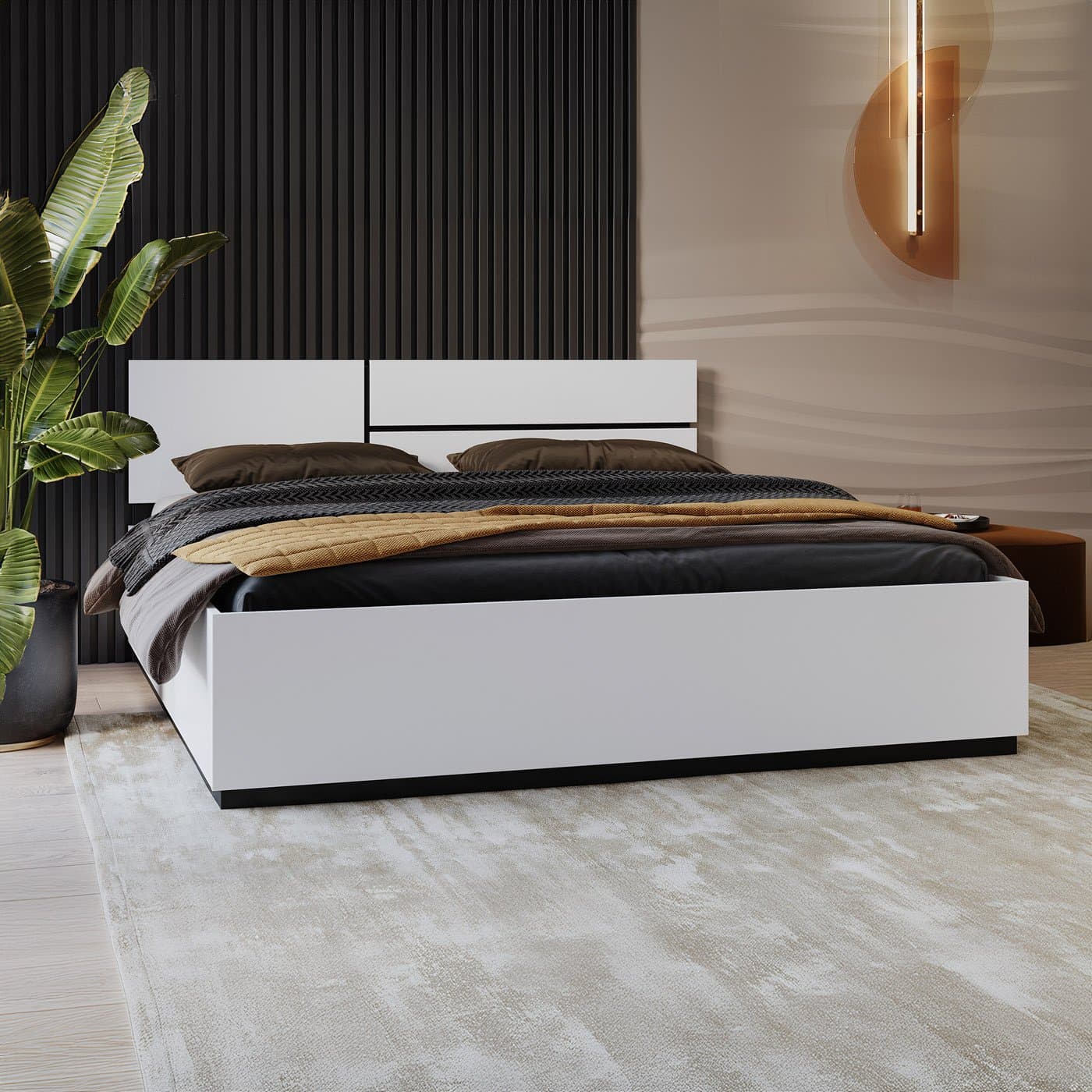 Home365 Houten Bed Crotone - Wit