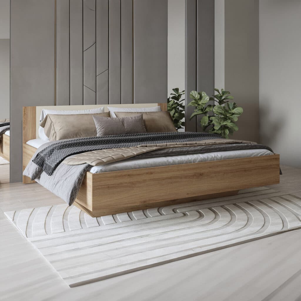 Home365 Houten Bed Verdal - Wotan Eiken