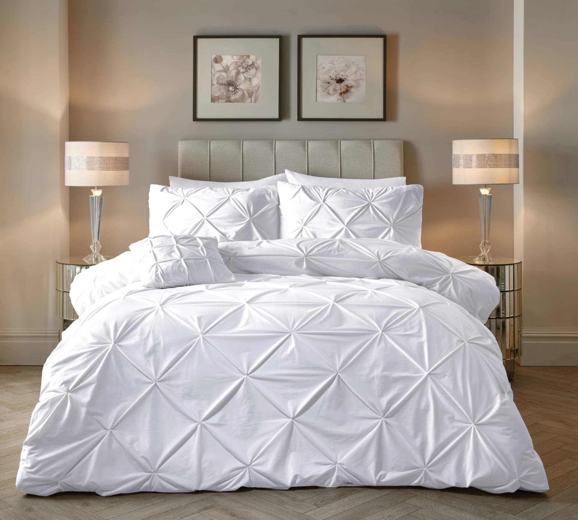 Sleeptime Velvet Pintuck Wit