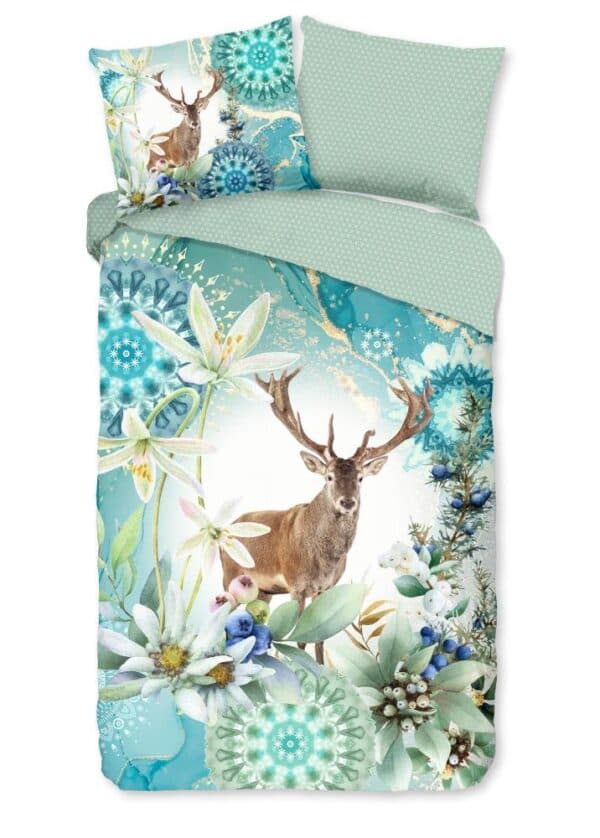 HIP Dekbedovertrek "mandala's, bloemen en een hert" - Multi - (240x200/220 cm) - Katoen Satijn