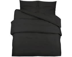 Dekbedovertrekset | Beddengoed lichtgewicht 200x220 cm microvezel zwart