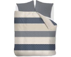Riviera Maison Ropes dekbedovertrek - Tweepersoons - 200x200/220 - Marineblauw