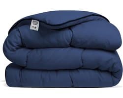 Luxe Dekbed 200x200 cm Zonder Tijk - Anti-Allergisch en Wasbaar op 60°C - Blauw