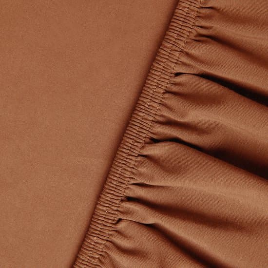 Kayori Shizu Splittopper Hoeslaken Jersey - 180x200-220cm - Matrasdikte 12 cm - Biologisch Katoen - Terra