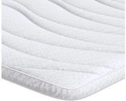 Matrastopper | Topmatras | Dekmatras Wit 140 x 200 x 3,5 cm Gebreide Stof