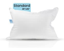 Luxe Dons en Veer Kussen Standaard Maat - 50% Ganzendons voor Zachte Steun