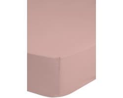 HIP 100% Katoen/Satijn Hoeslaken - Tweepersoons (140x200 cm) - Roze