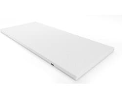 Koudschuim Topper 130x210 – Wasbare Tijk – Duurzaam Koud schuim Topmatras – Matras Topper Met Wasbare Tijk – ColdFoam Classic