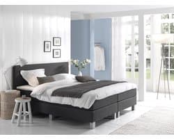 Anno 1588 VEDO Boxspringset - Pocketvering - Luxe Topper - Inclusief Dekbed en Kussens - Zwart - 180x200 cm