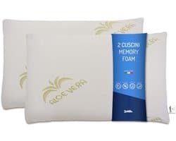 Zachte Traagschuim Kussens met Aloë Vera - Ergonomisch en Ondersteunend - 11 cm Hoog