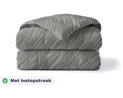 Zelesta Pure Design Mellow Stone 140x200 - Katoenen dekbed zonder overtrek - Met instopstrook - Wasbaar dekbed - Hoesloos dekbed - 2 in 1 Dekbed met vaste overtrek