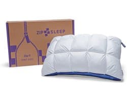 Zipsleep Hoofdkussen Original - verstelbaar Hoofdkussen - Stevigheid Aanpasbaar Met Rits - 50x70 cm - vulling van traagschuim (Memoryfoam)