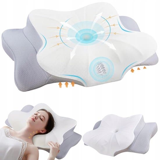 Memory Foam Kussen - Ruimte Memory Foam Kussen - 62*36cm - Slow Rebound Premium Memory Foam - Stevige Ondersteuning - Ademend en Comfortabel - Geschikt voor Spierontspanning