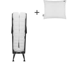 Troonz® Opklapbed Verona 120x200 cm - Logeerbed met Luxe Ergonomisch Matras van 11cm - incl. Hoofdkussen - Lattenbodem