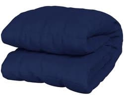 Verzwaringsdeken - Drukdeken Ontspanning - Betere Slaap - Gelijkmatige Drukverdeling - 150x200 cm 7kg - Blauw