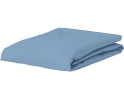 Essenza Hoeslaken 100% Katoen Satijn - Tweepersoons - 160x200 cm - Mid Blue