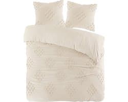 Papillon Dekbedovertrek Helsinki Zand Tweepersoons 200x200/220 cm - 100% Percale Katoen - Hoogwaardige Kwaliteit - Super Zacht