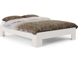 B Bright Fresh 450 Bed 120 x 210 cm - Bedframe Wit - Bedombouw - Instaphoogte: 45cm - Tweepersoonsbedden