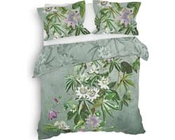 Heckett & Lane Bertil Dekbedovertrek - Twill - Lits-jumeaux - 260x200/220 cm - Laurel Green