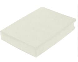 Princess Line Luxe Flanel Hoeslaken Twijfelaar-120x200 cm- Extra Zacht & Warm - 100% Katoen - Crème - Strijkvrij - Rondom Elastiek - Hoekhoogte 28 cm