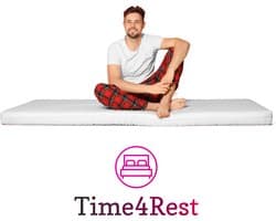 Time4Rest Flora Comfort - Topmatras 200x200 cm - Latex Topper - 4 cm Dik - Ventilerend & Anti-allergisch