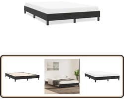 vidaXL Bedframe zonder matras 140x210 cm fluweel zwart