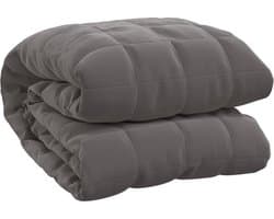 HappyBed Grijs | 150x200 / 7kg - Verzwaringsdeken - Weighted blanket - Zwaartedeken - 30 dagen proefslapen - Verzwaarde deken - 4 seizoenen - Gewichtsdeken