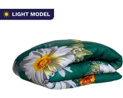 Zelesta Wonderbed Light Spring Flowers 240x200cm - Dekbed zonder overtrek - 30 dagen proefslapen - Wasbaar hoesloos dekbed - Bedrukt dekbed - Dekbed met print - Zomerdekbed